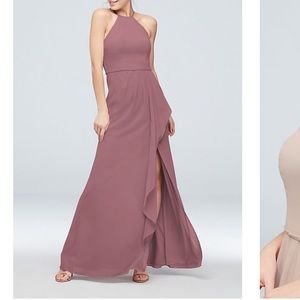 Quartz long bridesmaid dress
